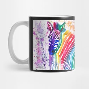 Yipes the Rainbow Zebra Mug